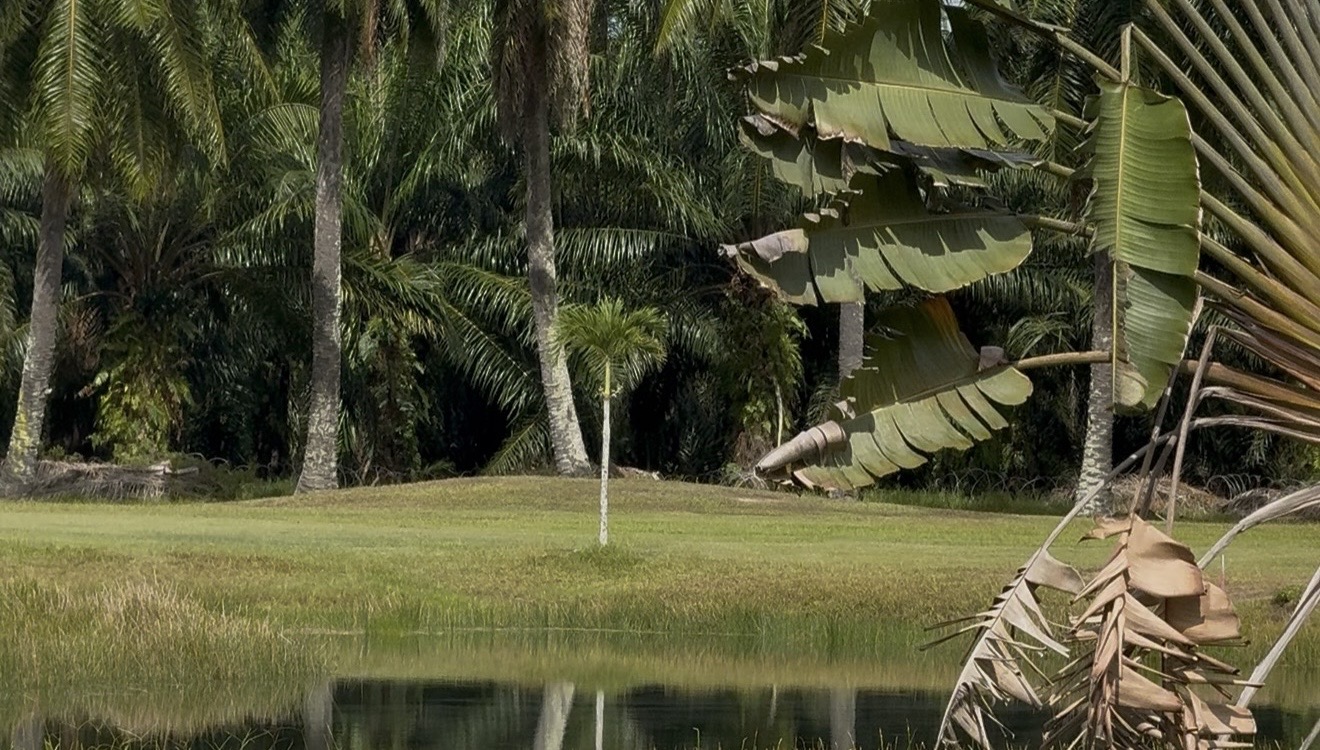 A pond and fairway at RKKC